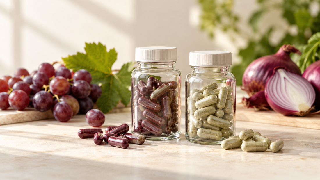 ¿Resveratrol o quercetina? La etiqueta cambia la comparación